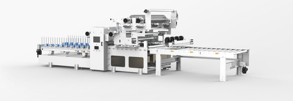 Profile wrapping machine, Profile laminating production line